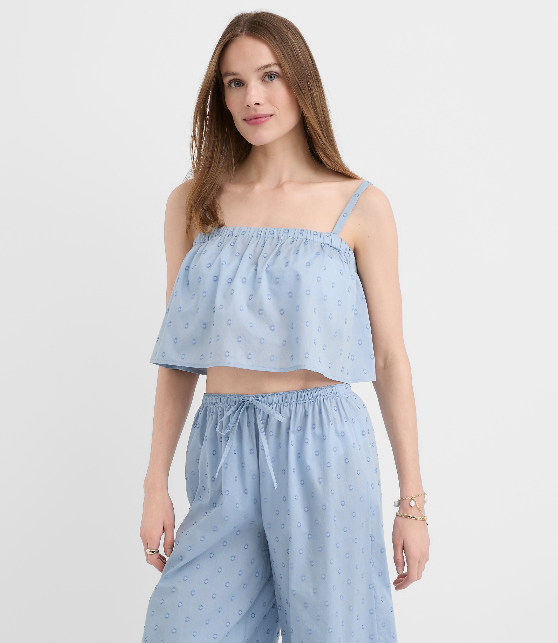 LOFT Beach Clip Dot Tank Top