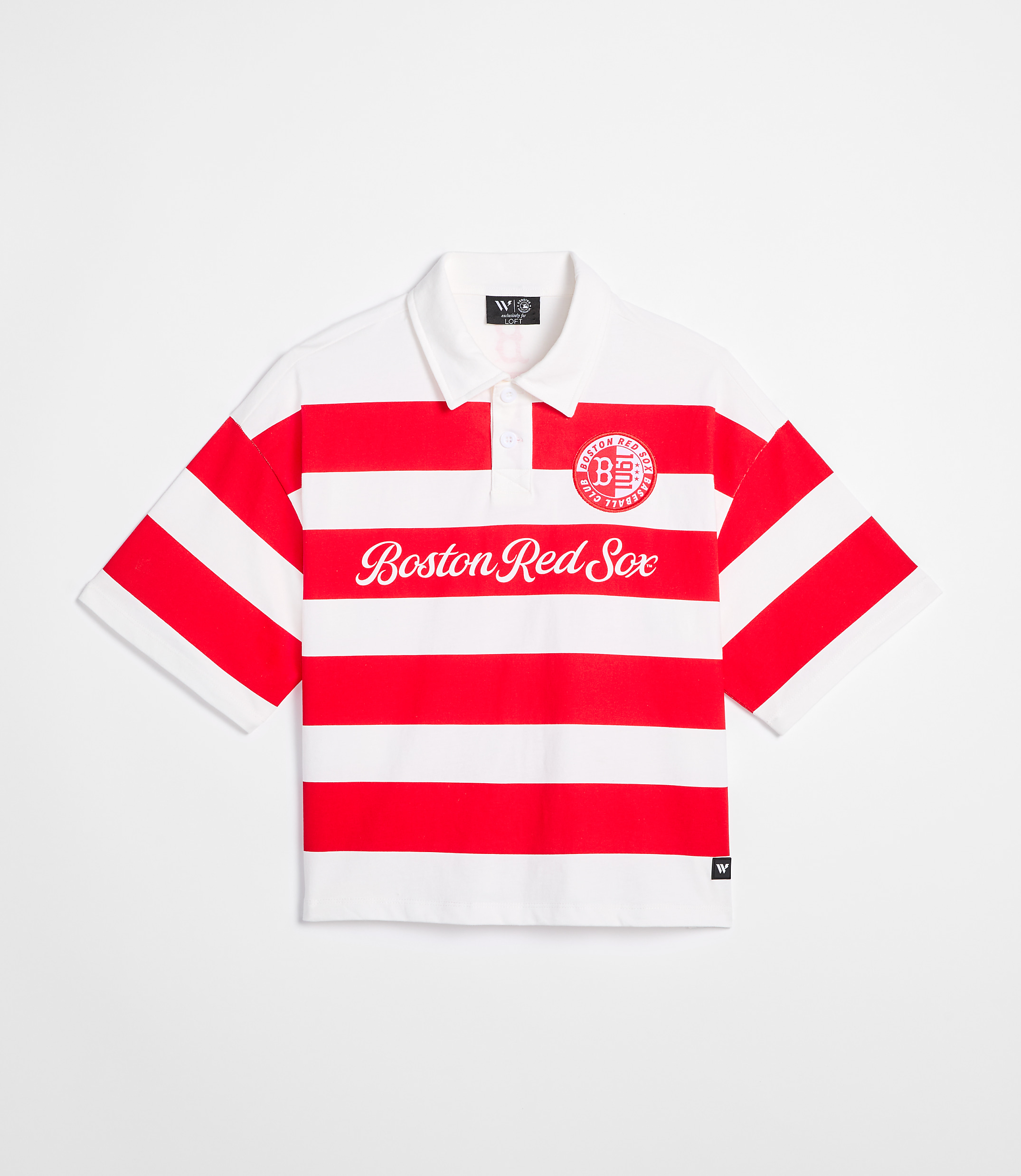 Wild Collective Red Sox Polo Tee