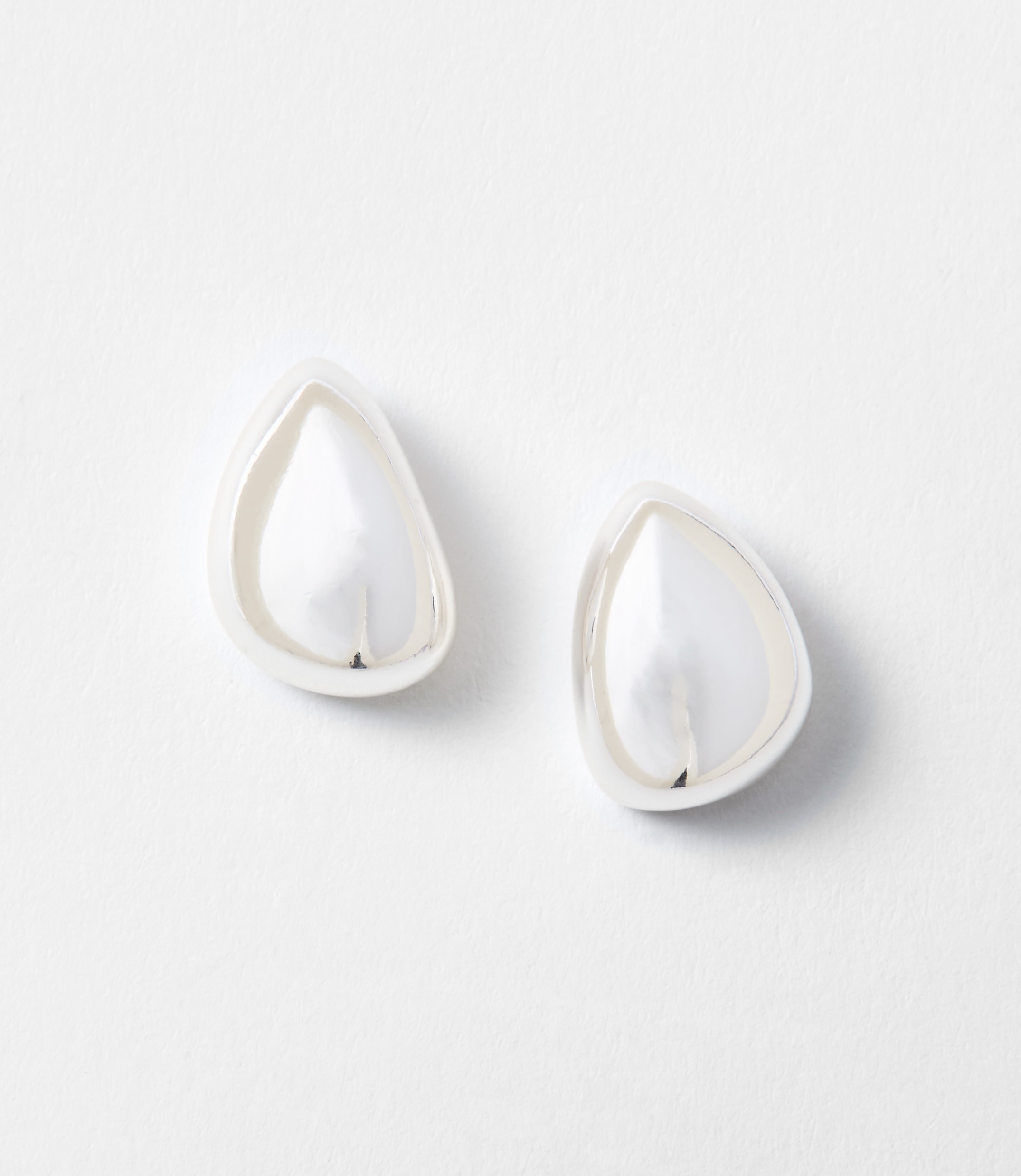 Sculpted Metallic Stud Earrings