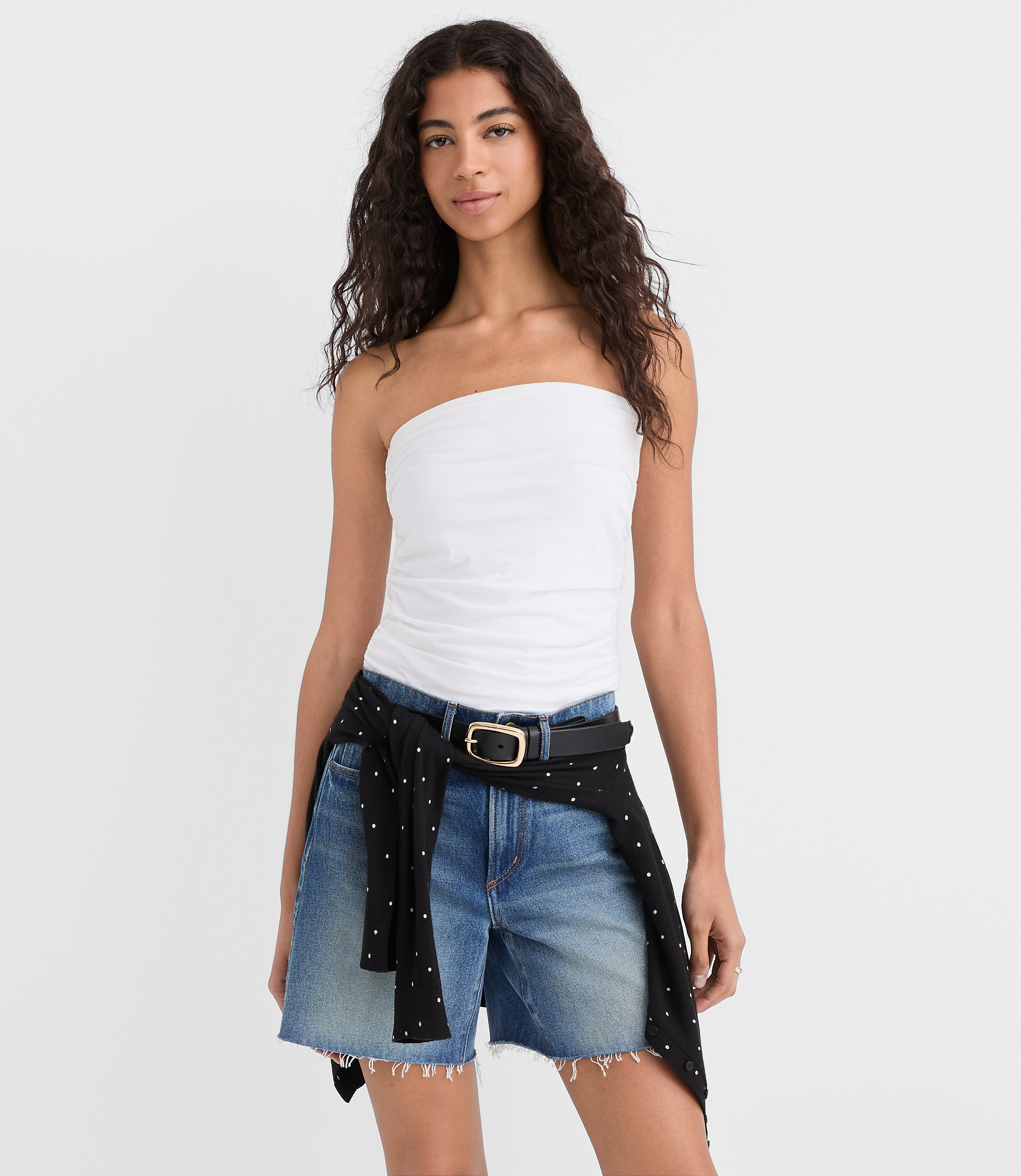 Ruched Tube Top