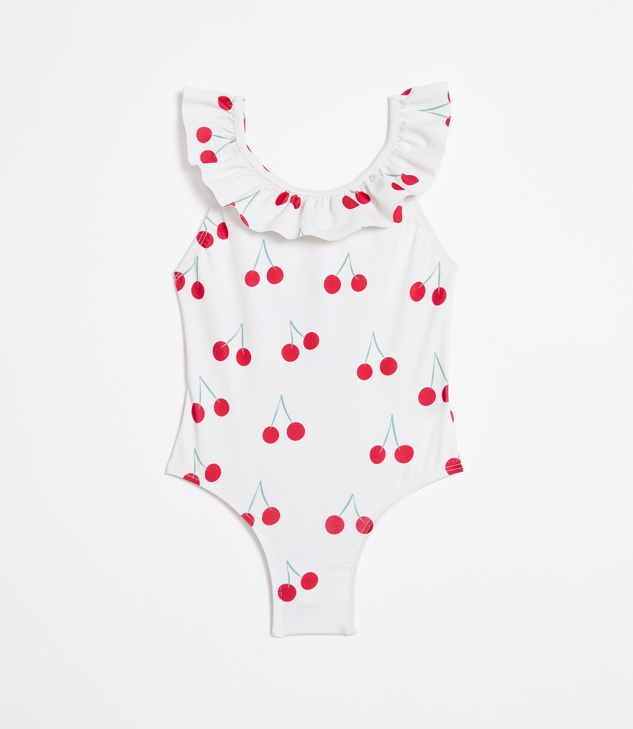 LOFT x Mon Coeur UPF 50+ Recycled Polyester Cherry Ruffle Swimsuit