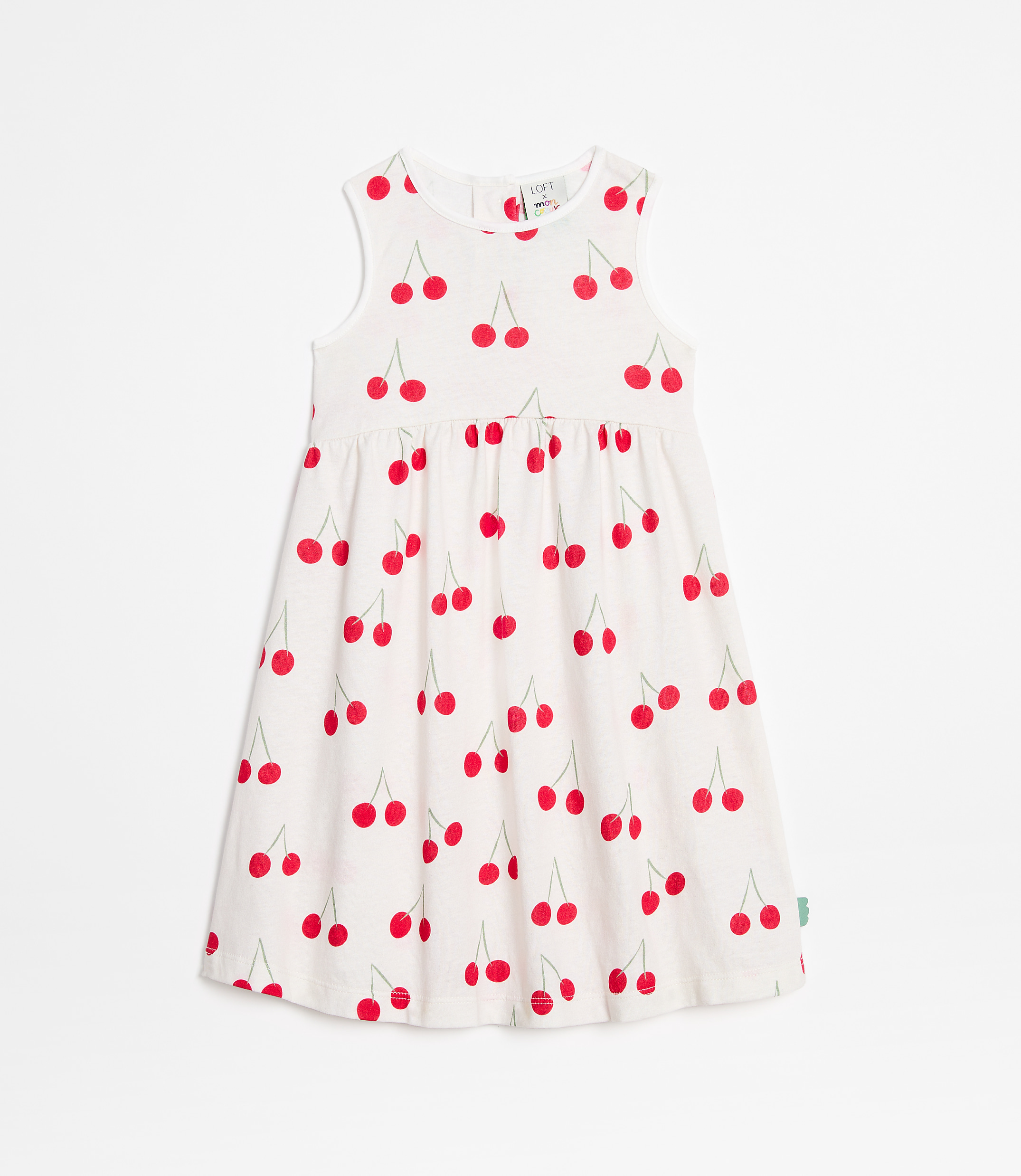 LOFT x Mon Coeur Recycled Cotton Cherry Tank Dress
