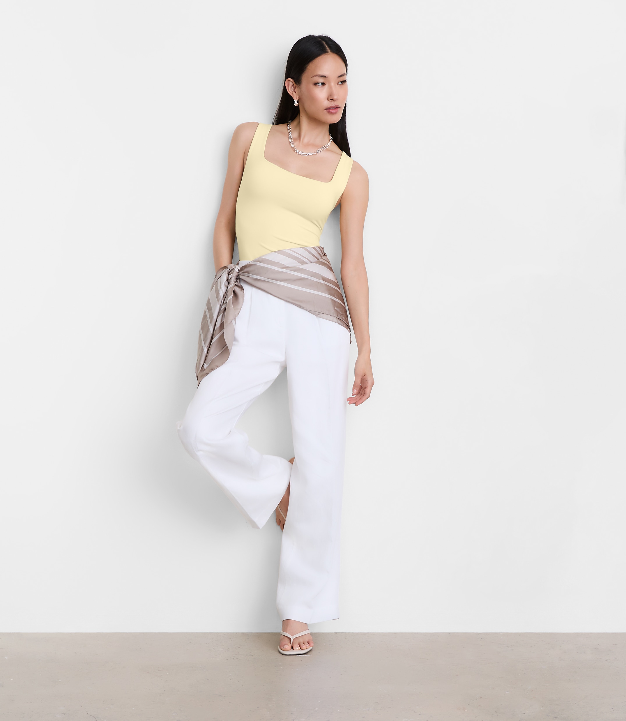 LOFT Versa 360 Knit Square Neck Tank Top