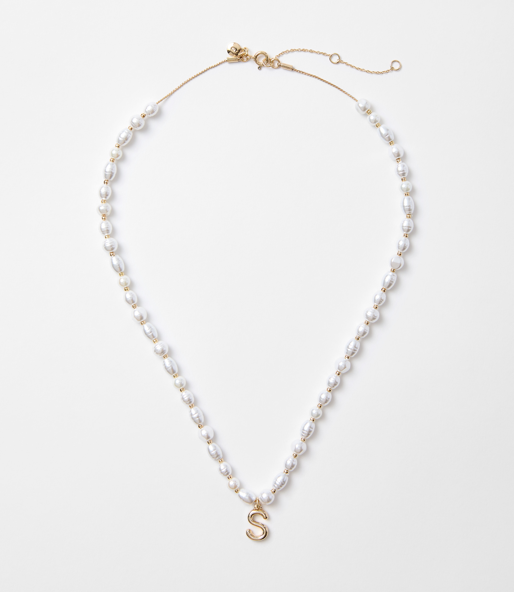 Pearlized Initial Necklace
