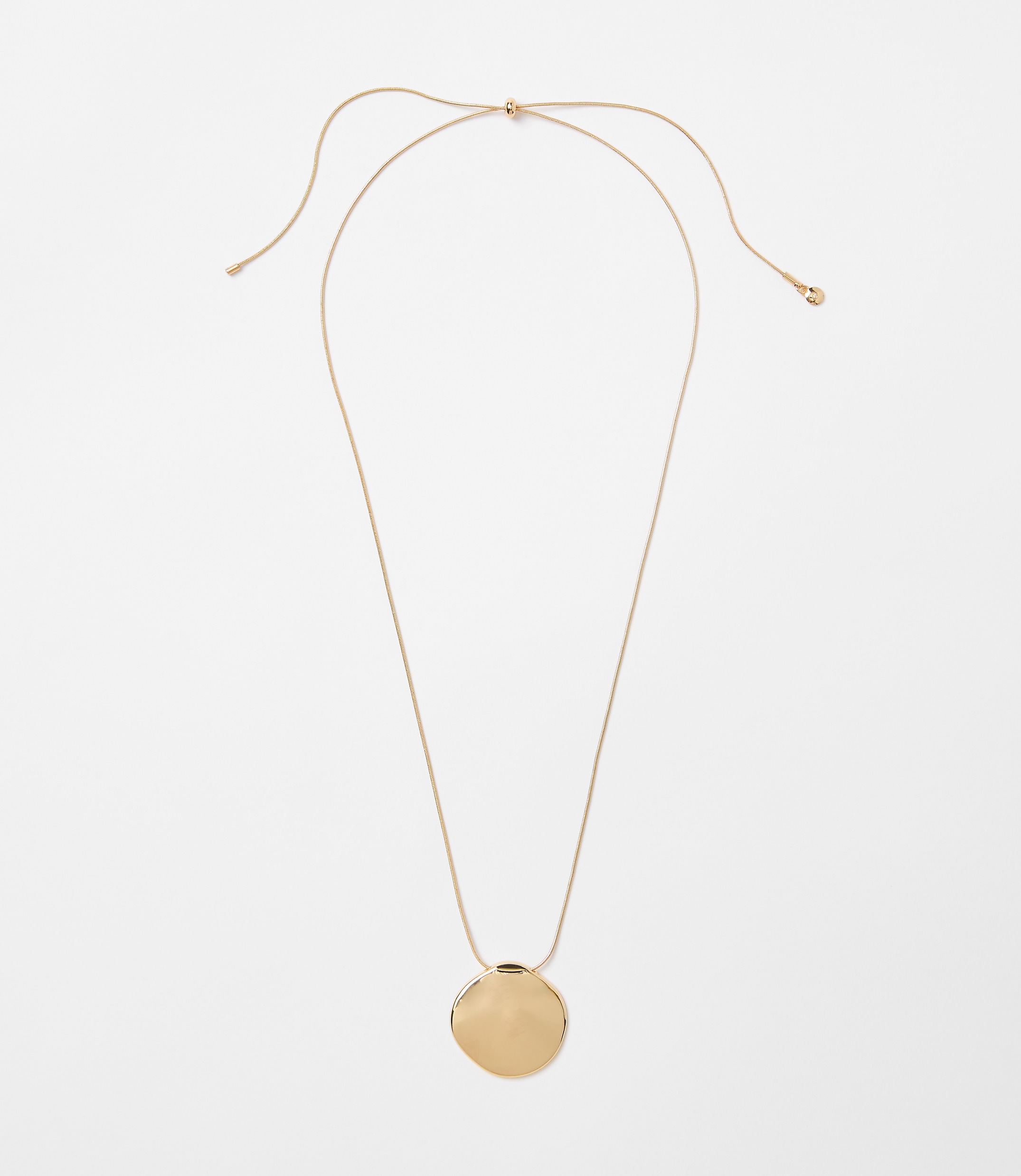 Coin Pull Tie Pendant Necklace