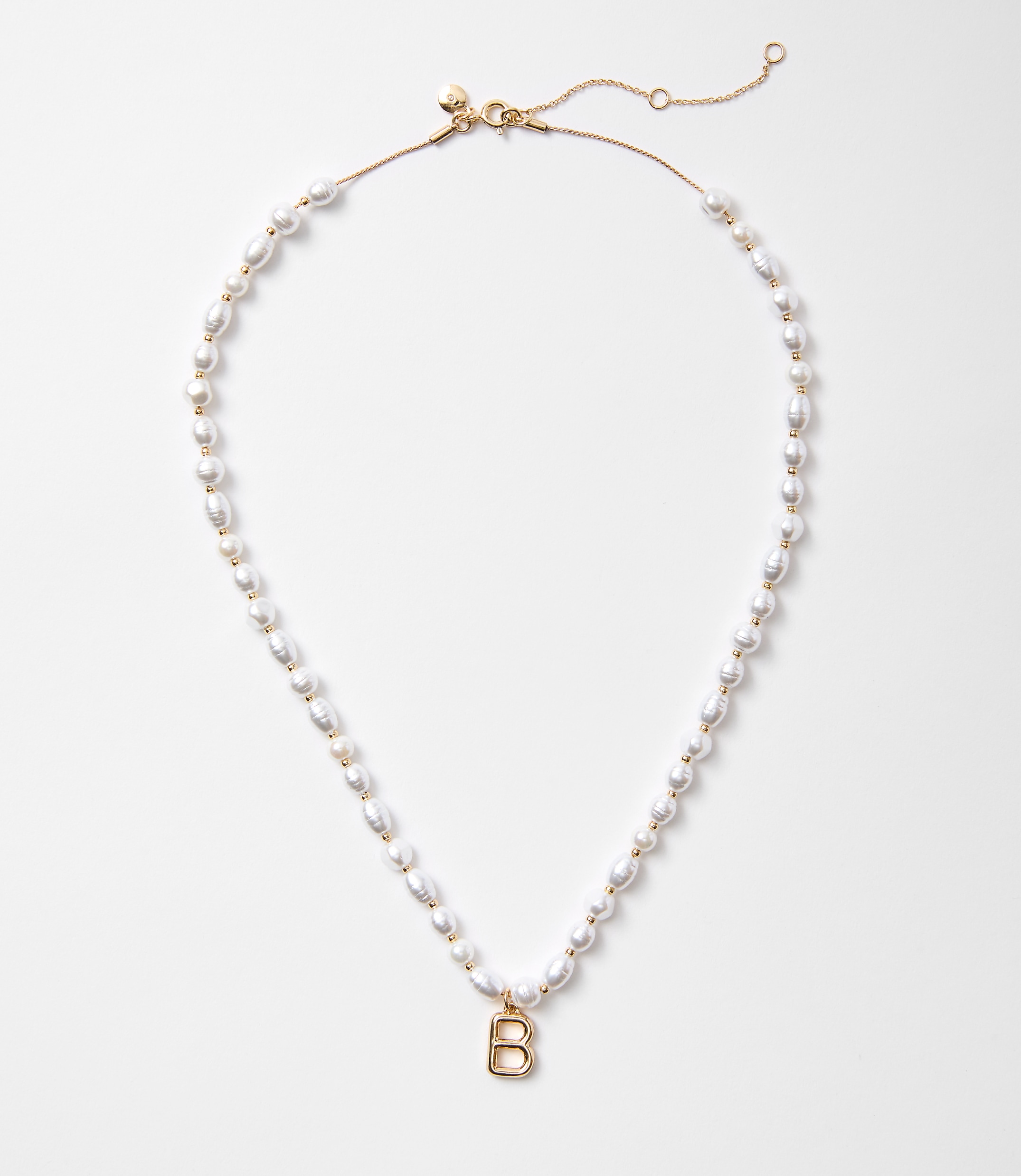 Pearlized Initial Necklace
