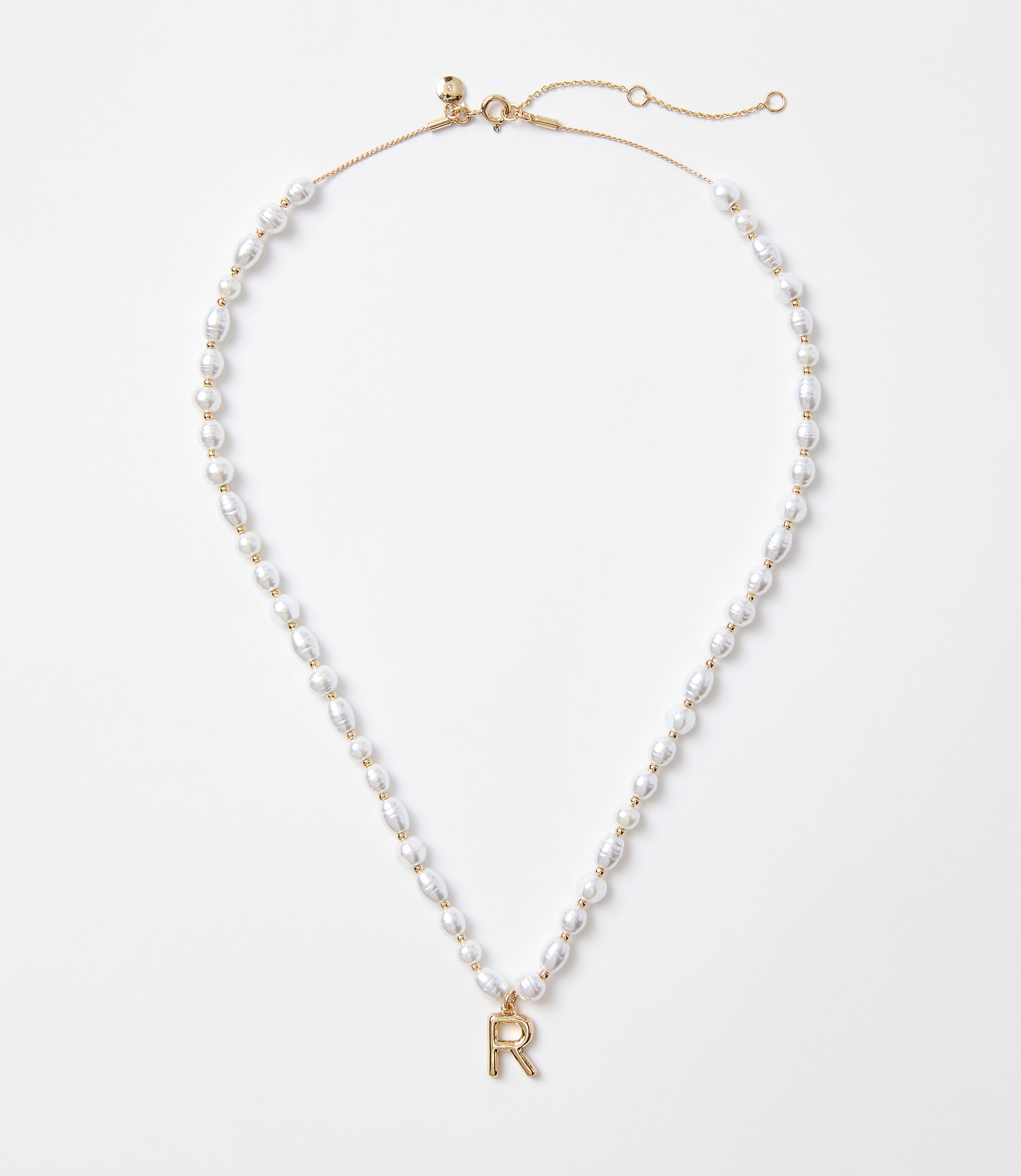 Pearlized Initial Necklace