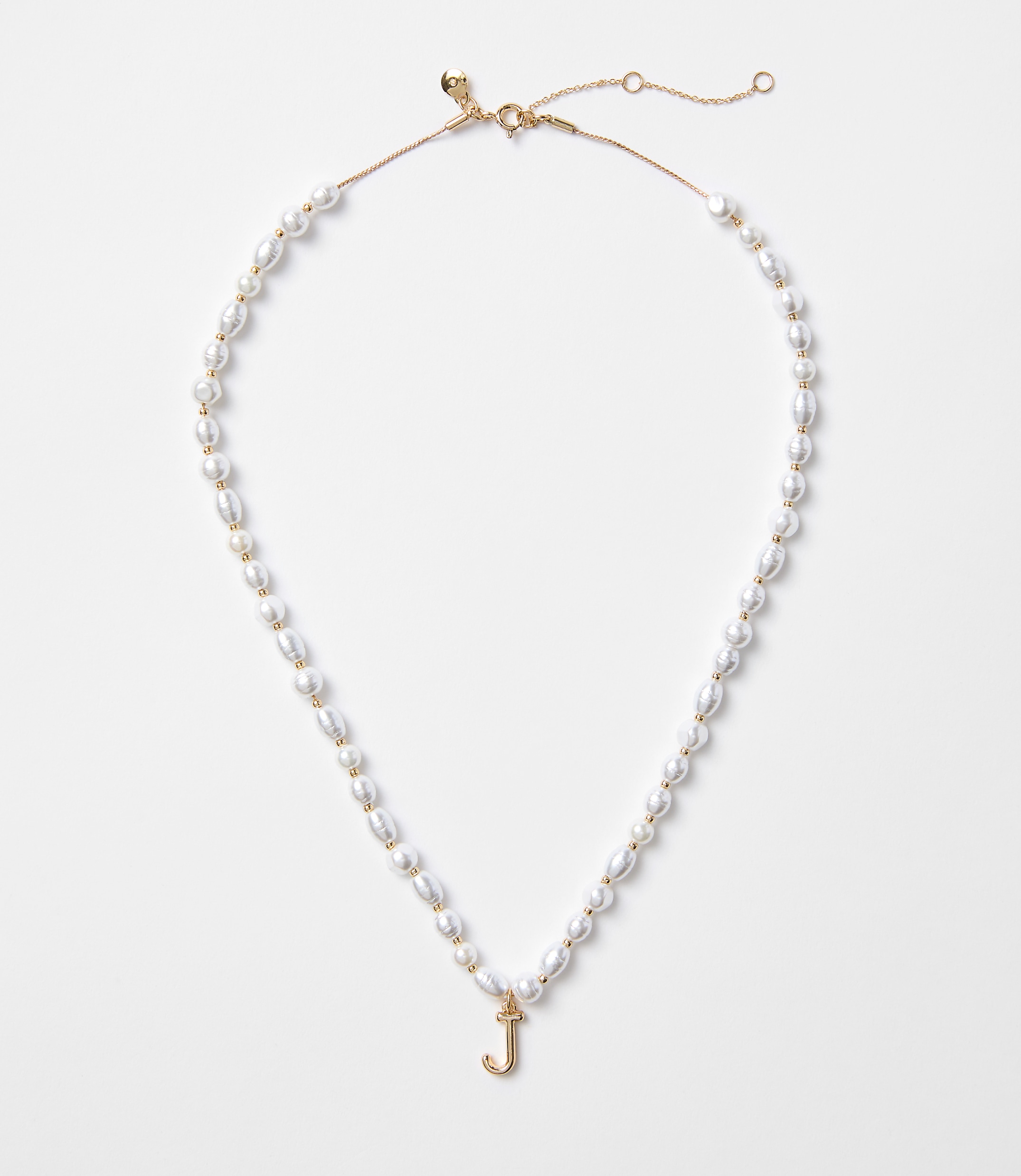 Pearlized Initial Necklace