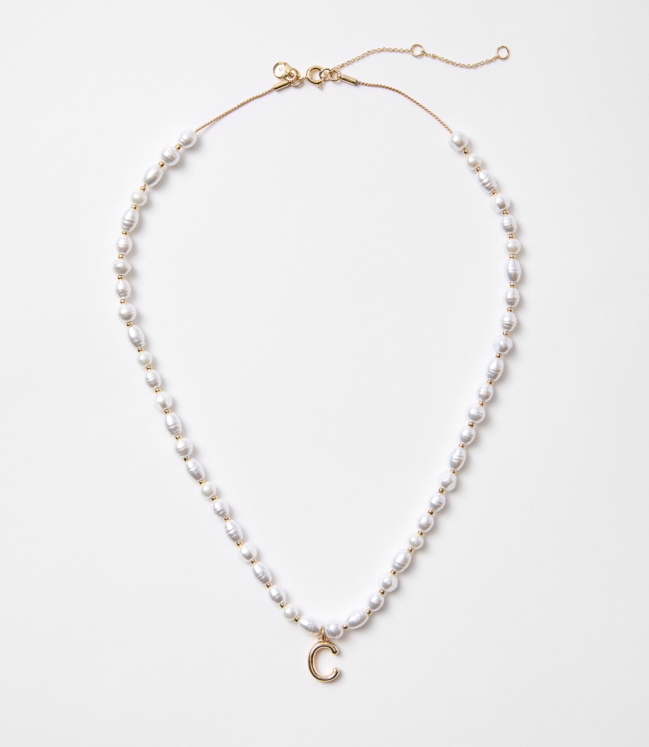Pearlized Initial Necklace