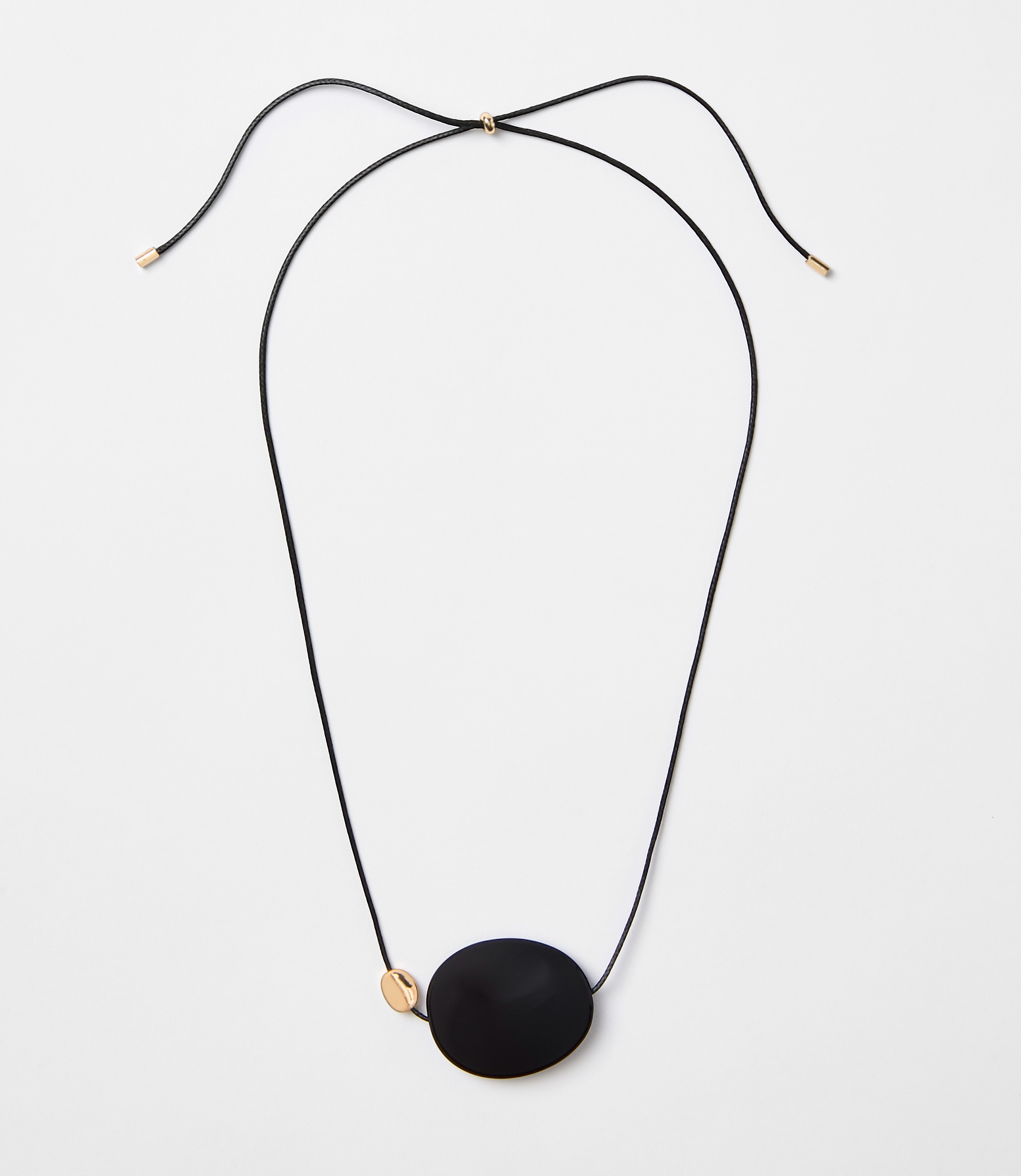 Oval Cord Pendant Necklace
