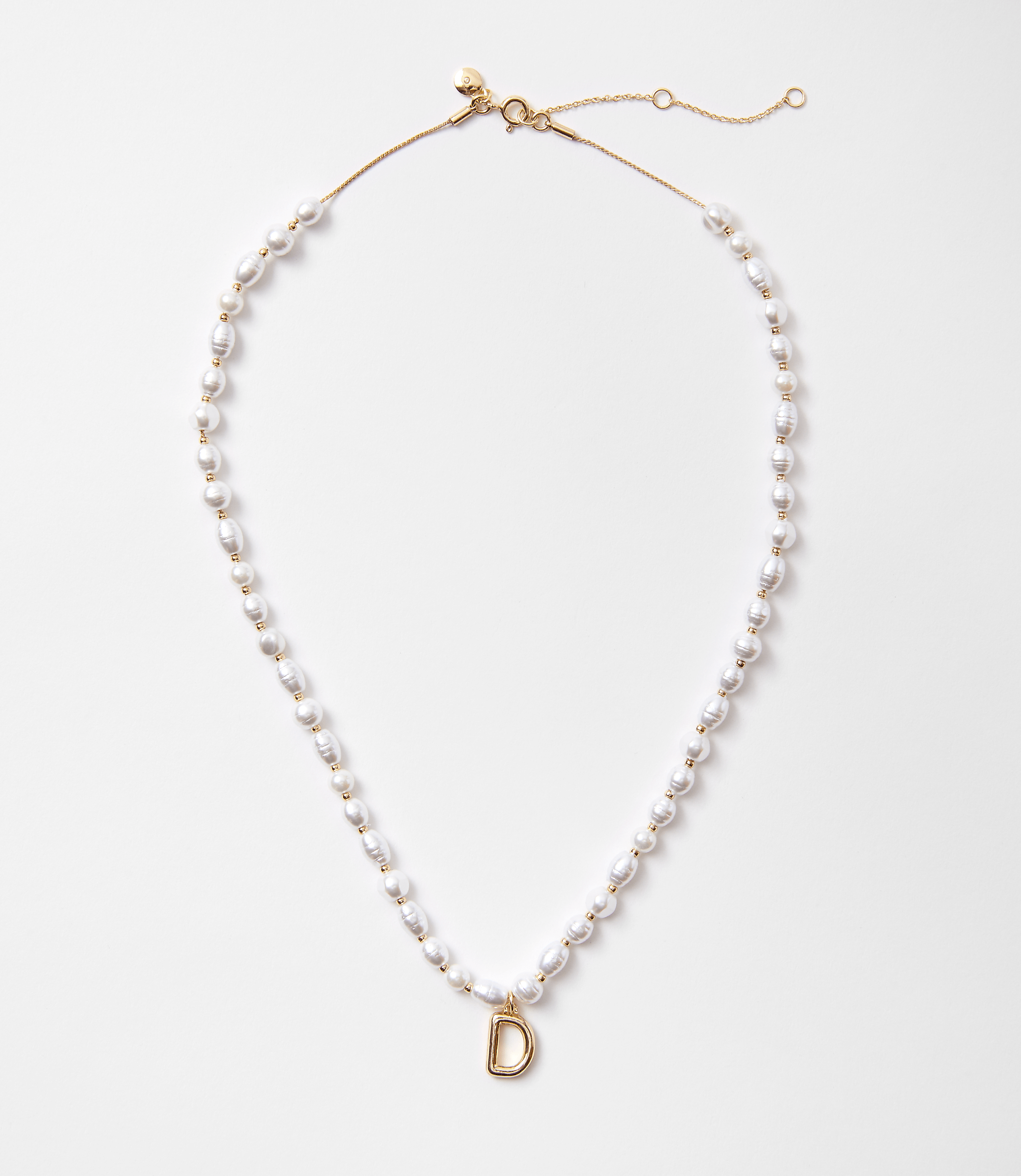 Pearlized Initial Necklace