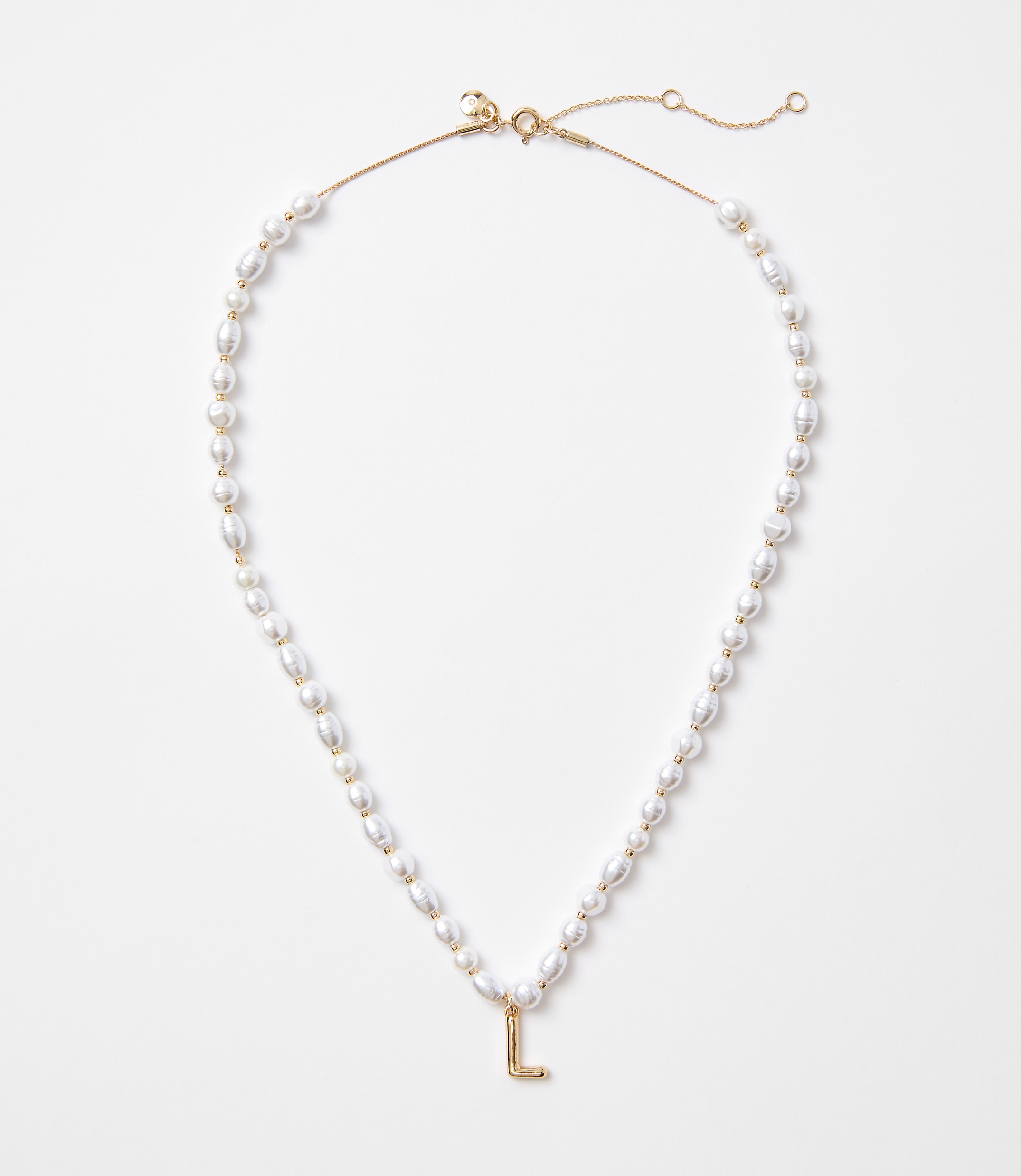 Pearlized Initial Necklace