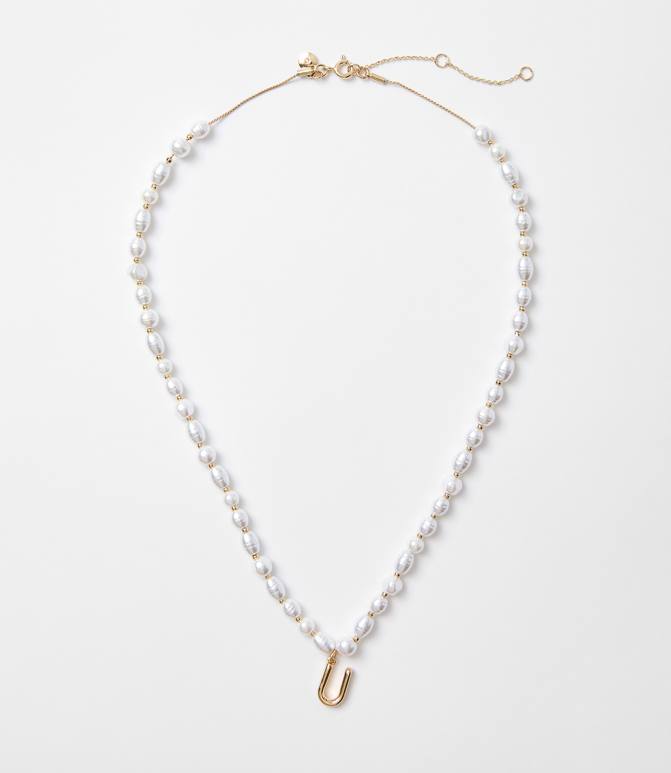 Pearlized Initial Necklace