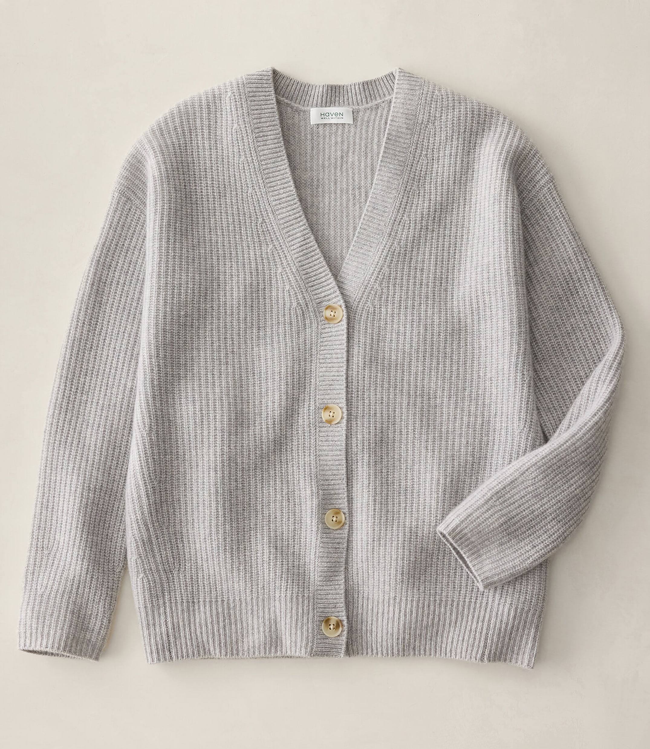Haven Well Within Cashmere Shaker Stitch Cardigan