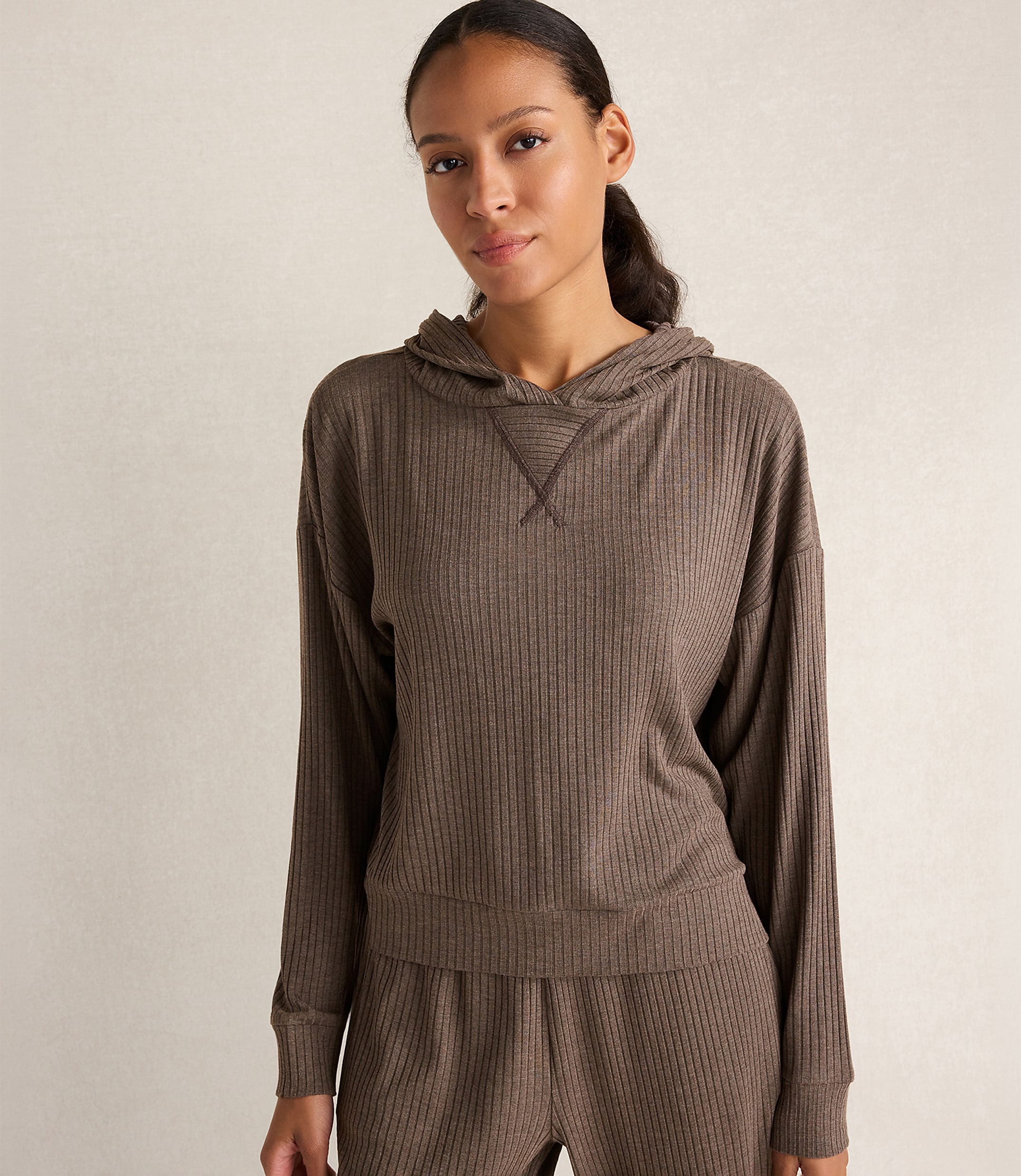 Haven Well Within Drapey Rib Knit Hoodie