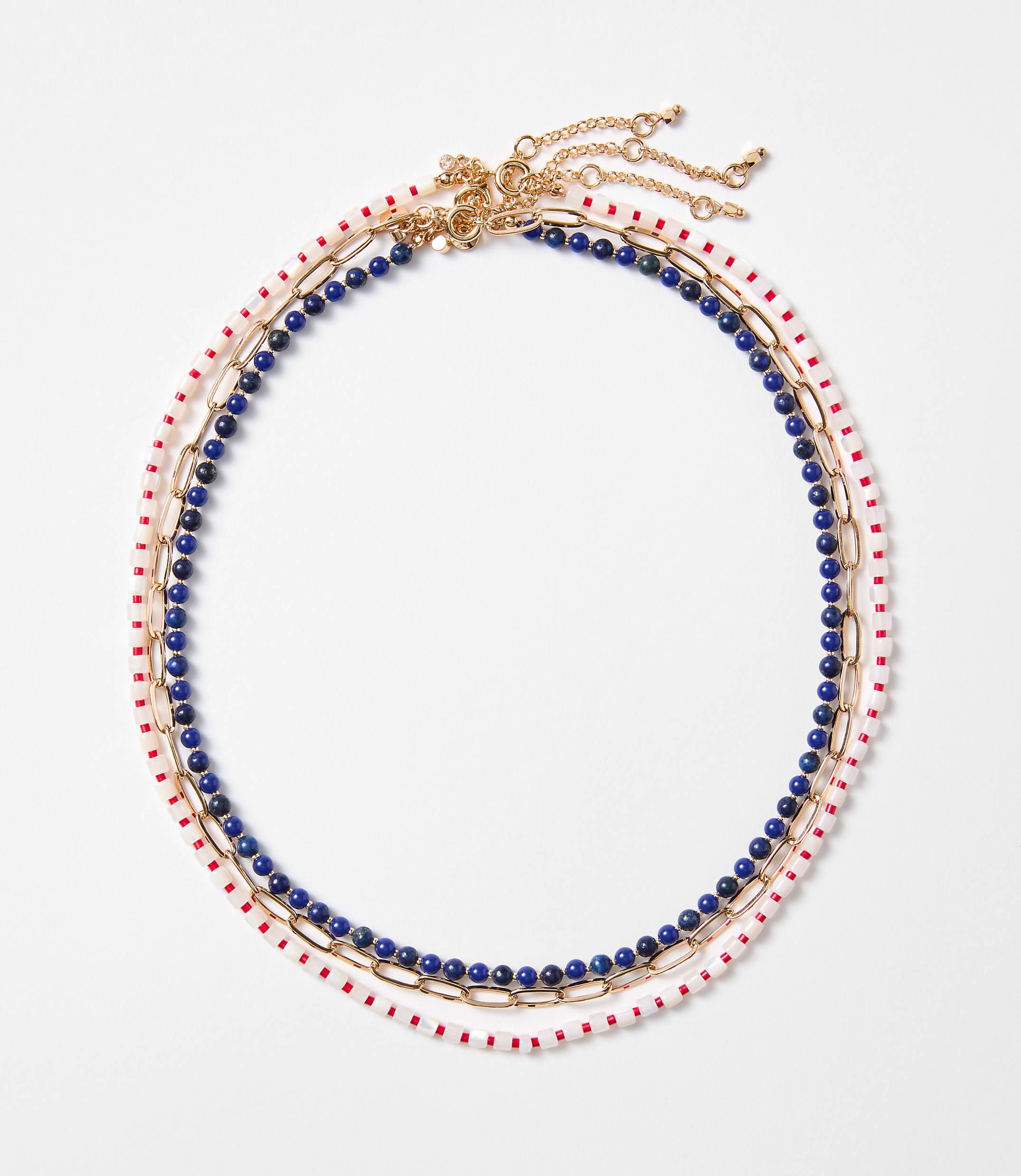 Beaded Chain Necklace Set