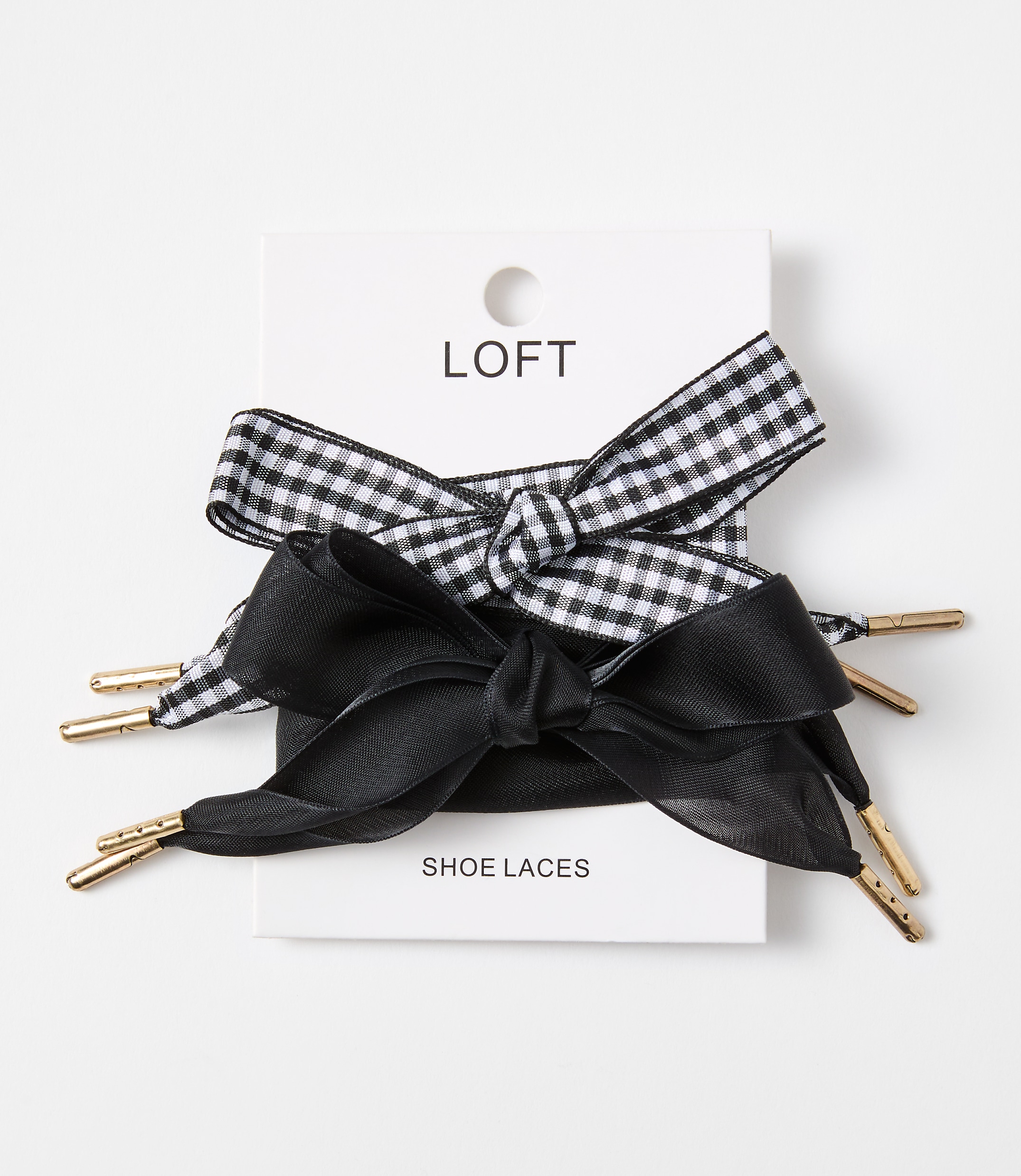 Gingham & Sheer Shoelace Set