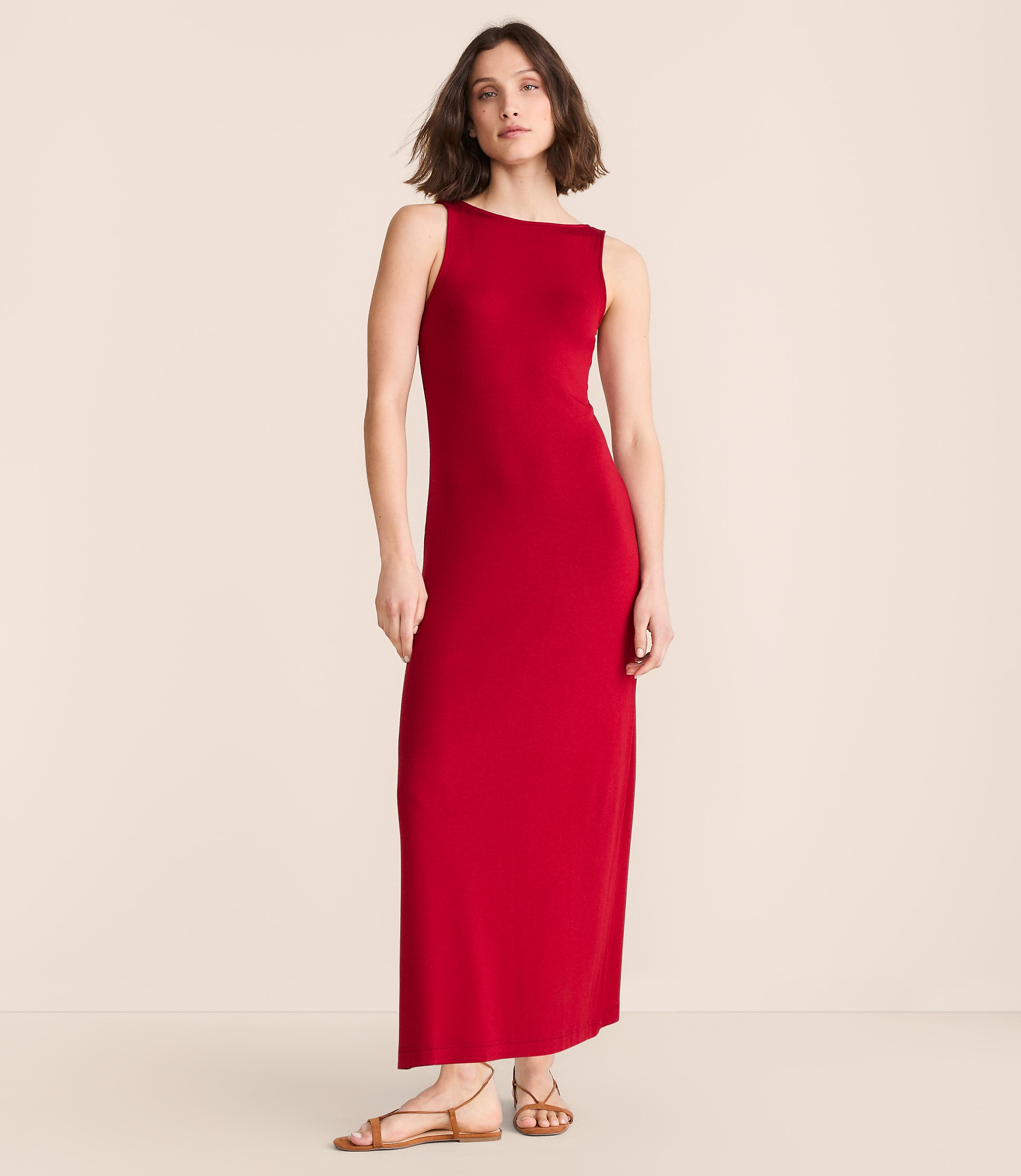 Lou & Grey Signaturesoft Boatneck Maxi Dress