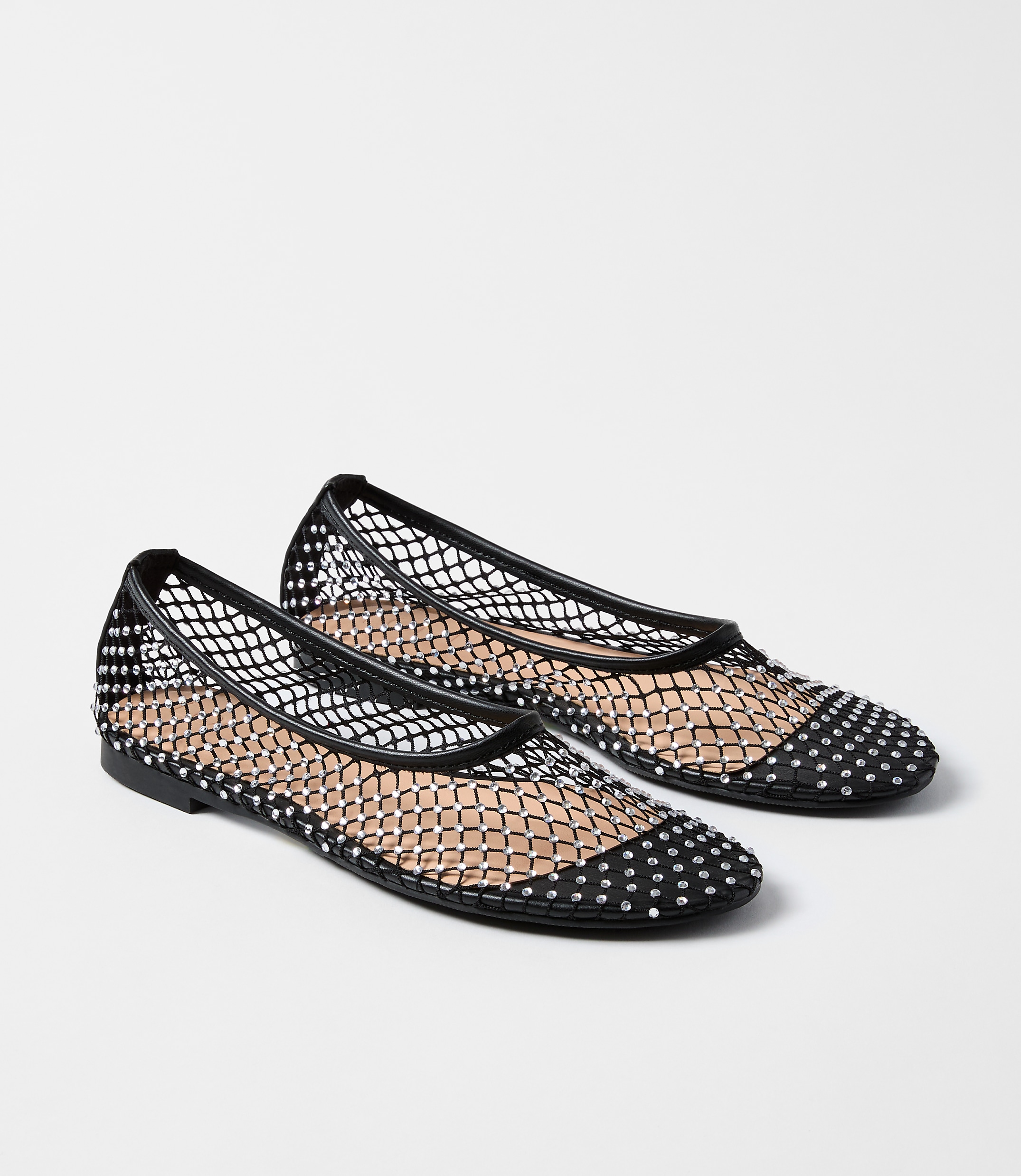 Sparkle Mesh Ballet Flats
