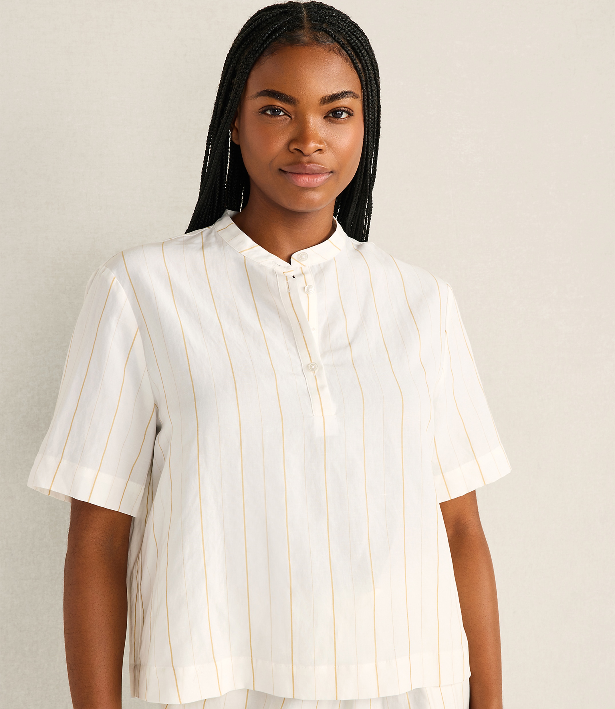 Haven Well Within Silky Linen Blend Top