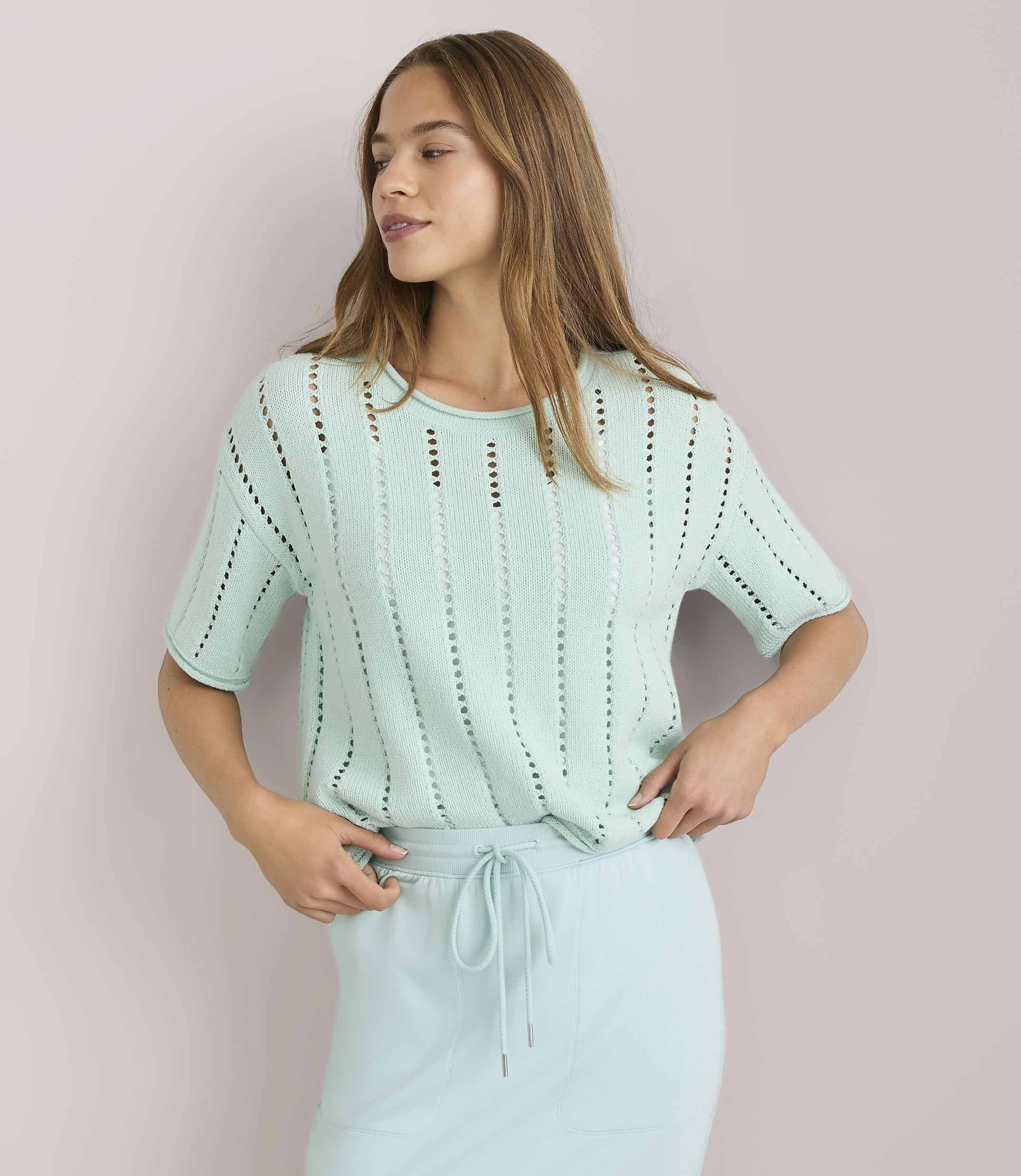 Petite Lou & Grey Stitchy Sweater Tee