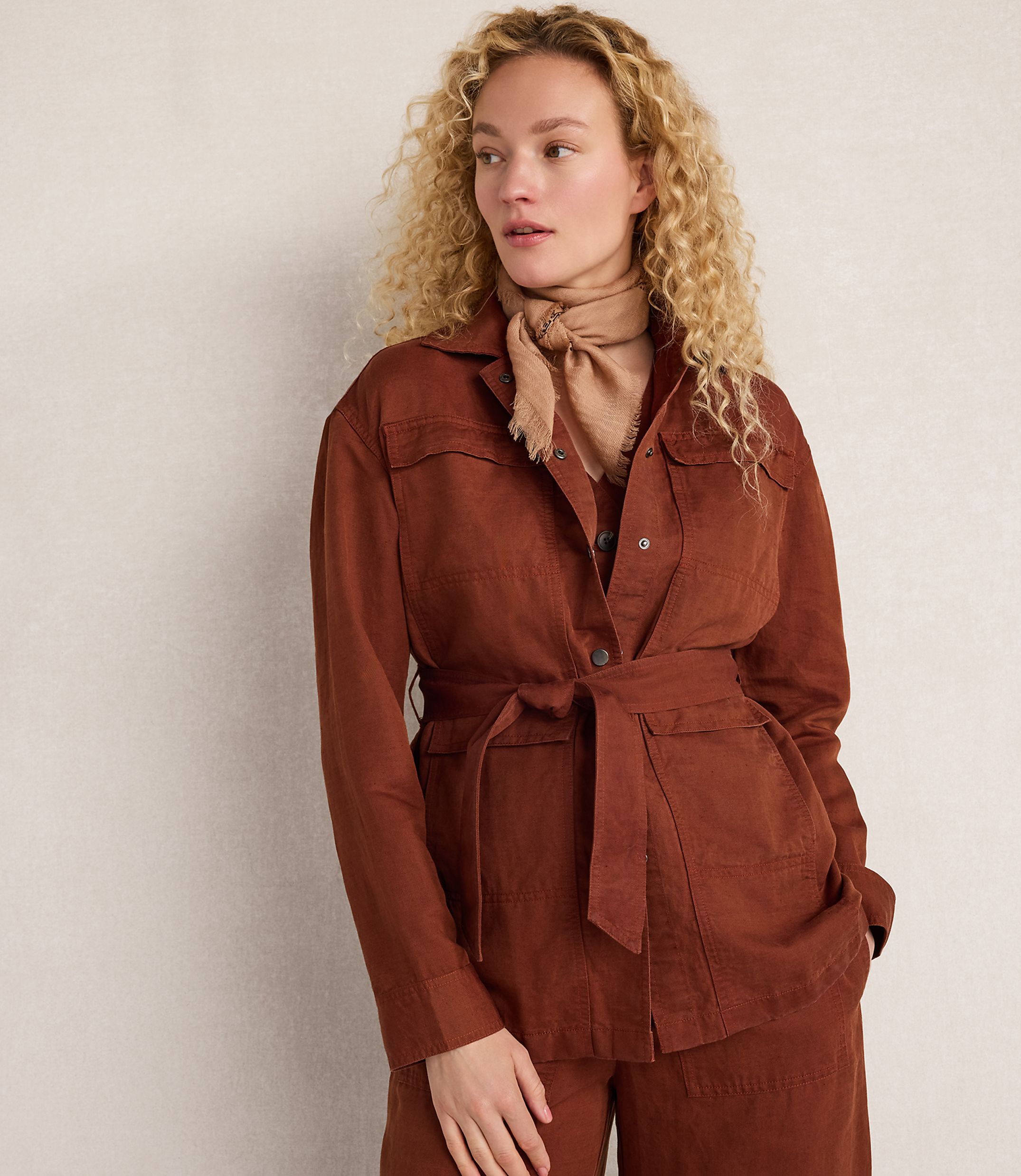 Haven Well Within Linen Blend Dobby Field Jacket