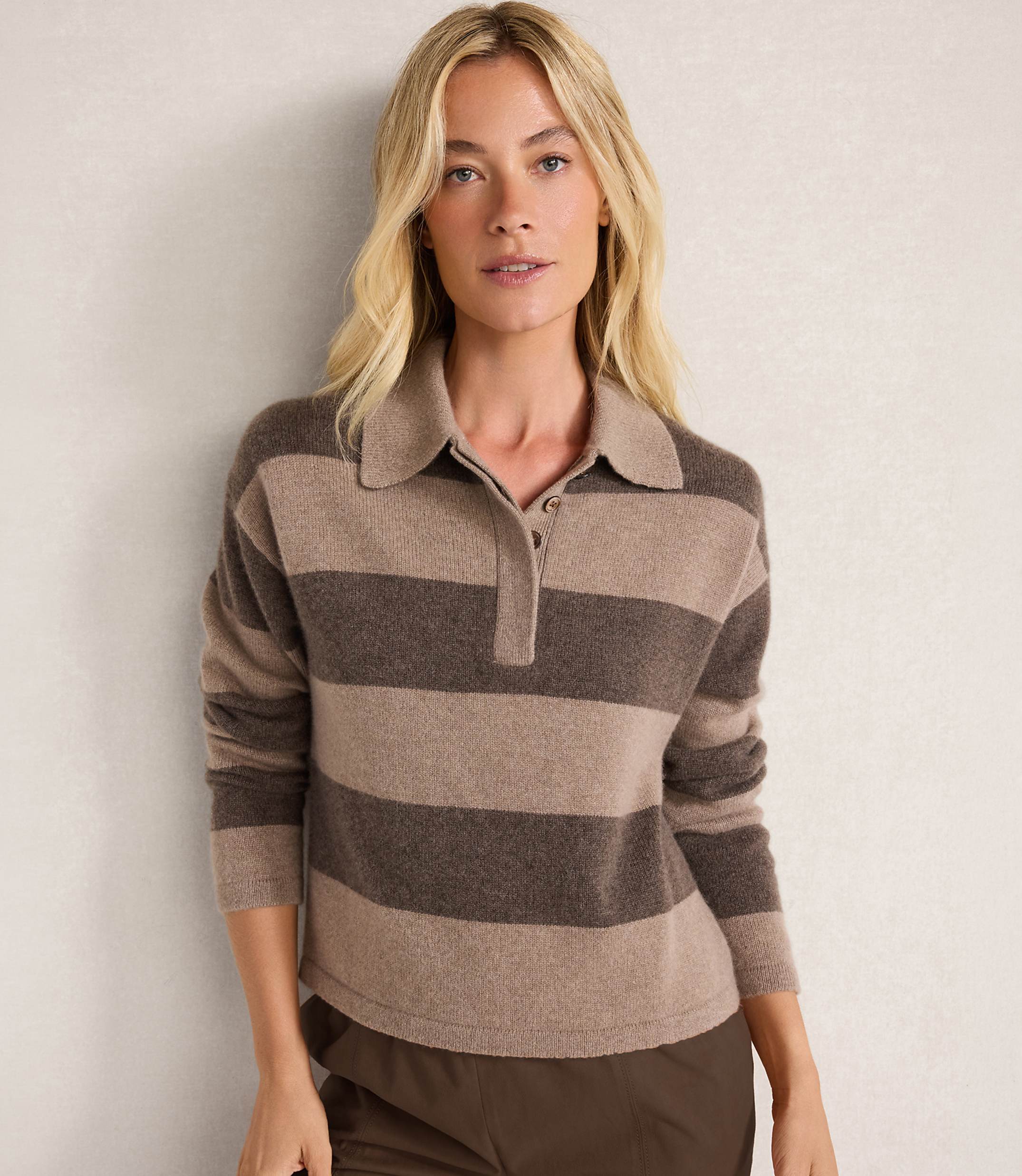 Haven Well Within Cashmere Rugby Striped Sweater