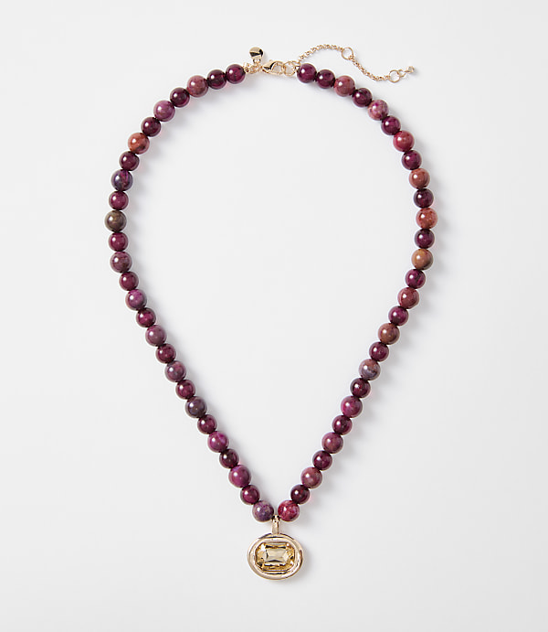 Sparkle Pendant Beaded Necklace