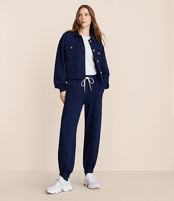 Petite Lou & Grey Seamed Joggers