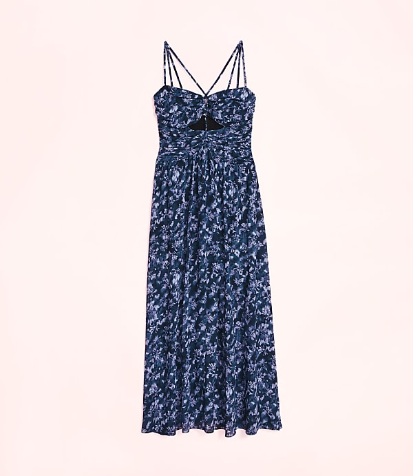 Lately Floral Strappy Cutout Maxi Dress