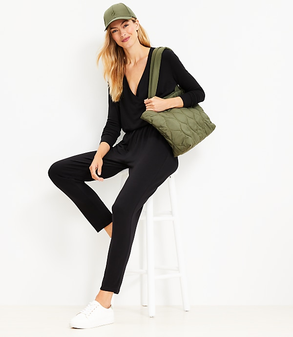 Lou & Grey Signature Softblend Crossover Jumpsuit