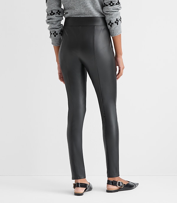 Petite Faux Leather Leggings