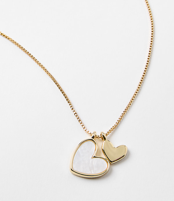 Mother of Pearl Heart Necklace