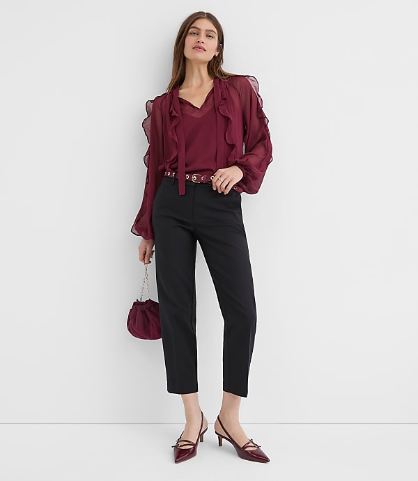 Riviera Slim Pants in Doubleweave