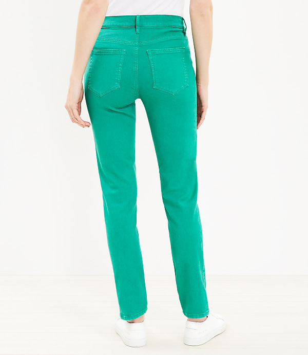 Girlfriend Jeans in Cove Green