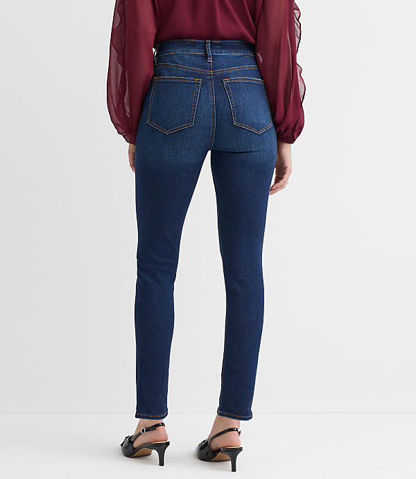 Curvy High Rise Skinny Jeans in Vintage Dark Wash