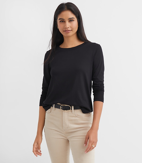 Petite Long Sleeve Everyday Tee