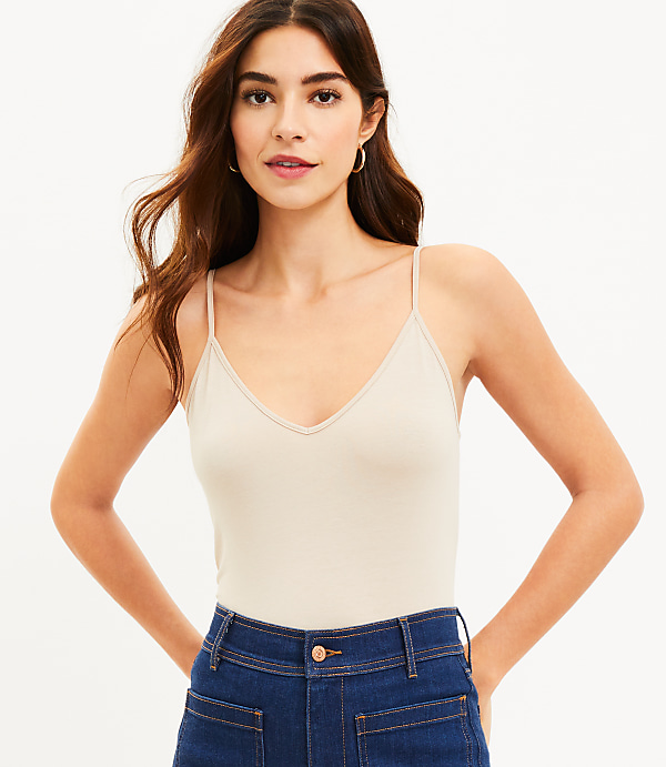 Petite V-Neck Layering Cami