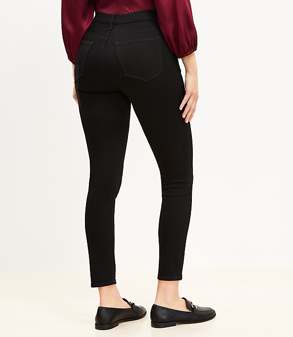 Tall Curvy High Rise Skinny Jeans in Black