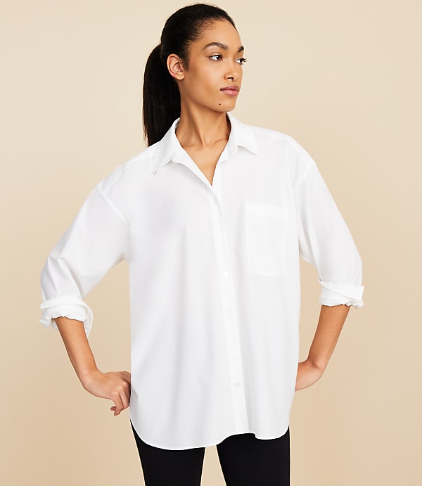 Lou & Grey Oversized Wanderweave Pocket Tunic Shirt