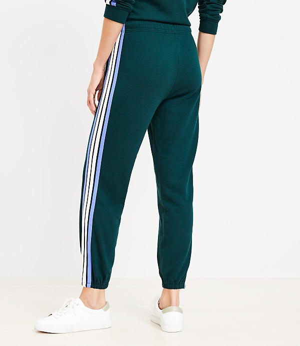 Lou & Grey Side Striped Cozy Cotton Terry Joggers
