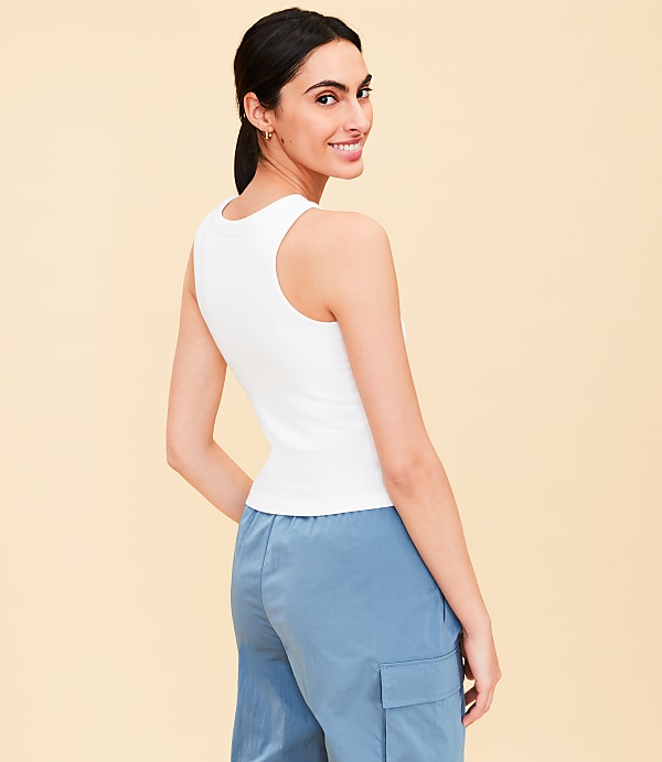 Lou & Grey Ribbed Bra Tank Top