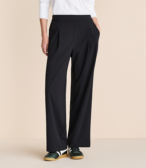Petite Lou & Grey Wanderweave Wide Leg Trousers
