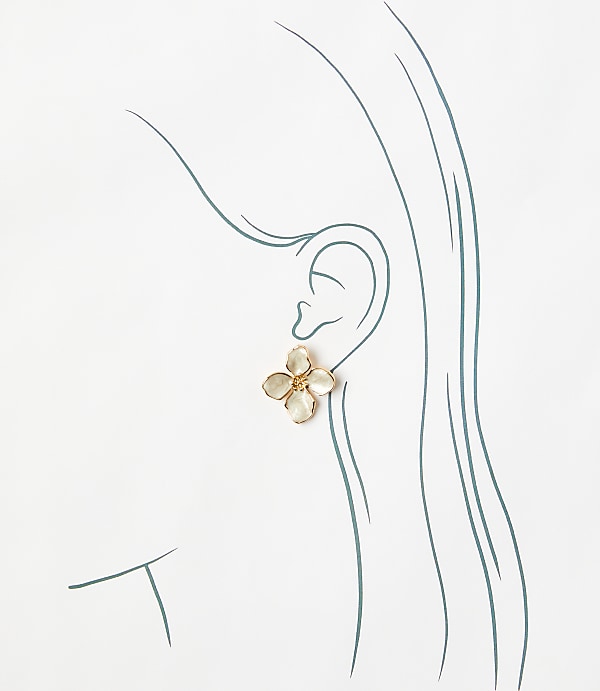 Oversized Flower Stud Earrings