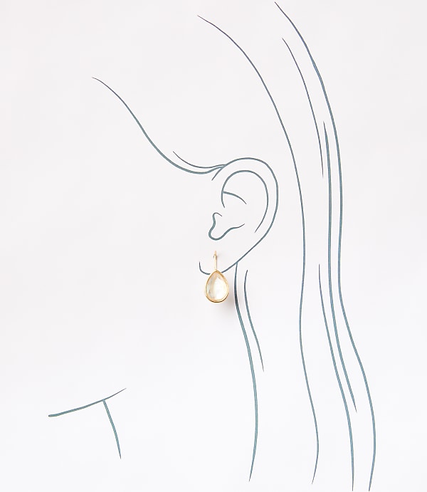 Mother Of Pearl Teardrop Earrings