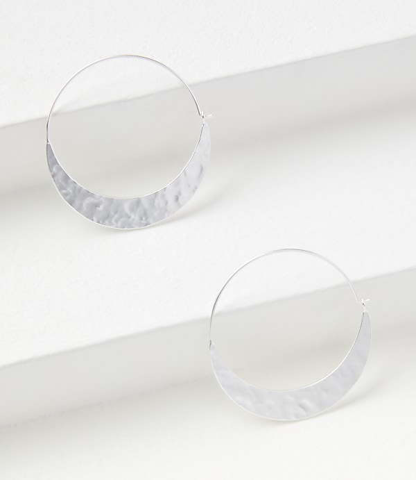 Crescent Hoop Earrings