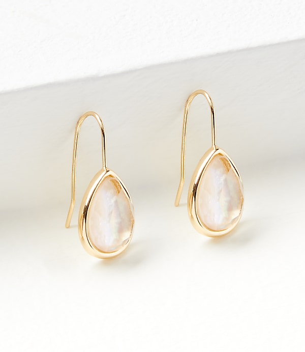 Mother Of Pearl Teardrop Earrings