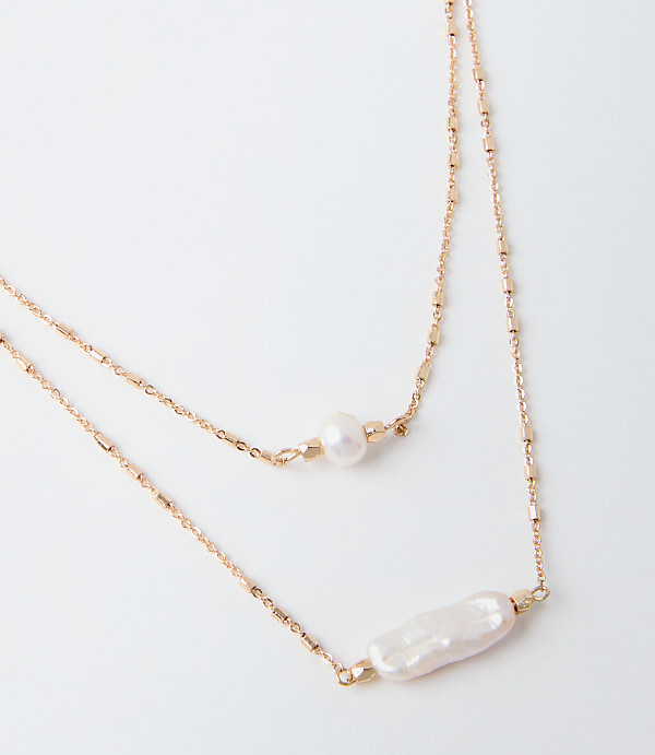 Pearlized Layered Necklace