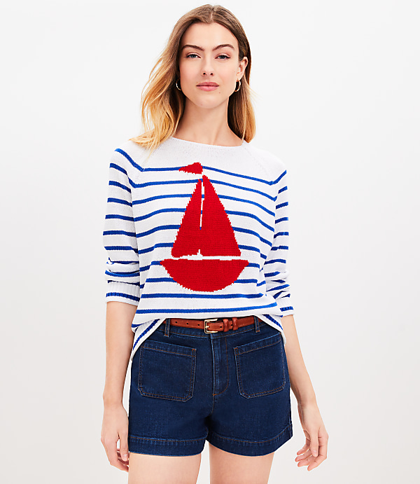 Petite Sailing Stripe Sweater