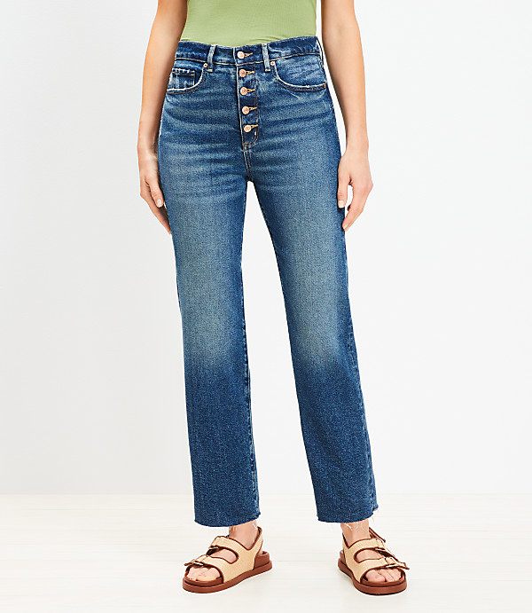 Fresh Cut High Rise Straight Jeans in Authentic Vintage Mid Wash